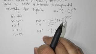 Find the required annual interest rate Compound Interest [upl. by Flori631]