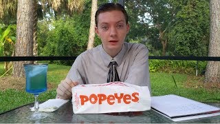 Popeyes Cheddar Biscuit Butterfly Shrimp  Food Review [upl. by Haleehs]