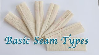 7 Seam Types and How to Make it Sewing Lesson for Beginner 3 [upl. by Draner]