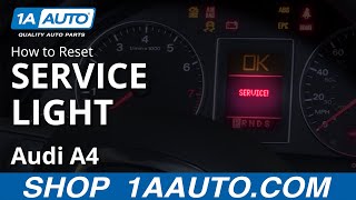 How to Reset Service Light 0409 Audi A4 [upl. by Orutra637]