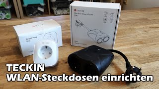 Teckin Smart Plug WLAN Steckdosen einrichten [upl. by Corel314]