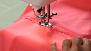 How to Sew a Flat Felled Seam  Sewing Machine [upl. by Gney40]