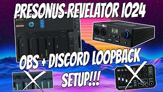 GoXLR  Voicemeter Killer  How to Setup The Presonus Revelator io24 Loopback With OBS  Discord [upl. by Barbaraanne]