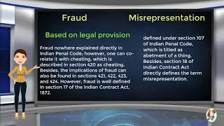 What is Difference Between Fraud amp Misrepresentation [upl. by Ilsa]