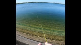 Fly Fishing Farmoor Reservoir  May 23 [upl. by Nollad684]