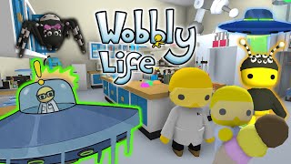 Wobbly Life UFO Update How to get the UFO Spider outfit and Scientist outfit [upl. by Salokkin]