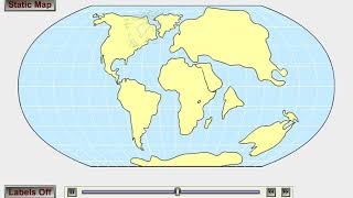 Pangea and Continental Drift 2 Animation [upl. by Worden]