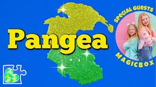 MAP of PANGEA  Plate Tectonics  Pangea Breaking Apart Animation [upl. by Spain]