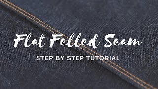 How to Sew a Flat Felled Seam Video [upl. by Araccot465]