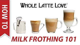 Milk Frothing for Beginners [upl. by Ettennaej420]