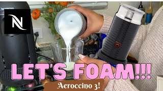 How To Foam Milk With Aeroccino 3 Make Coffee With Foam Tips amp Tricks  Easy Foamed Latte Recipe [upl. by Maris]