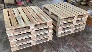 6 Amazing Woodworking Projects From Old Pallets Most Worth Watching  Cheap Furniture From Pallets [upl. by Naik450]