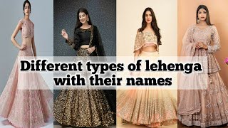 Different types of lehenga with their names and imagesLehenga names for girlsWedding lehenga names [upl. by Gonick]