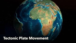 Animated Maps Tectonic Plate Movement [upl. by Yelwar]