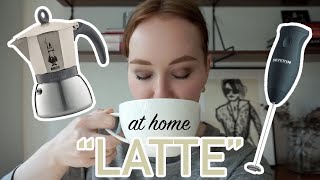 HOW TO MAKE A quotLATTEquot AT HOME moka pot  frother [upl. by Ynna]