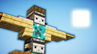 Minecraft  How To Make A Totem Pole [upl. by Nevek385]