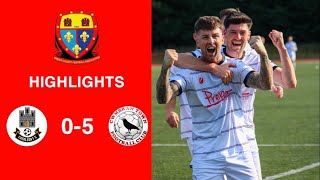 Caerleon 05 Cwmbrân Town  Gwent FA Senior cup  Quarter final highlights [upl. by Oiralih]