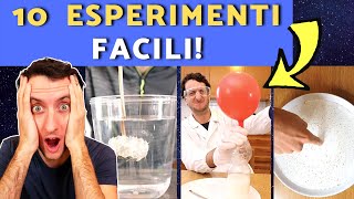 10 ESPERIMENTI FACILI DA FARE IN CASA scienza compilation [upl. by Derna164]