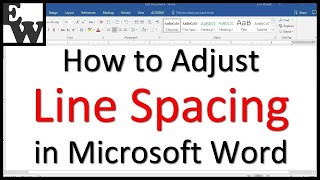 How to Adjust Line Spacing in Microsoft Word [upl. by Anyer]