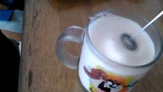 Aerolatte Review Frothing Cold Milk In Under 1 Minute [upl. by Norabel]